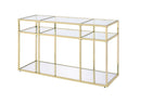 Uchenna - Sofa Table - Clear Glass & Gold