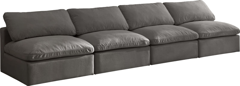 Plush - Modular Armless 4 Seat Sofa