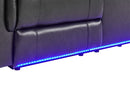 U8879 - 2 Piece Living Room Set (Power Reclining Sofa With LED And Global Surround System And Power Console Reclining Loveseat) - Charcoal