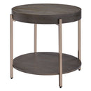 Weyton - End Table - Light Brown & Champagne