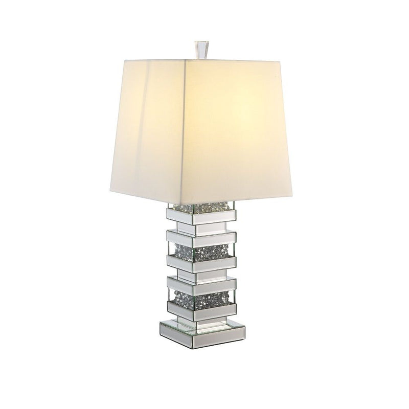 Noralie - Table Lamp - Mirrored & Faux Diamonds