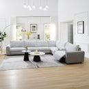Tarrance - Modular Power Armless Recliner - Gray