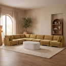 Hammond - Velvet Performance Fabric Upholstered 7 Piece Sectional
