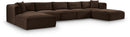 Shaggy - 7 Piece Modular Sectional With 2 Ottomans