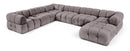 Orin - 7 Piece Modular Sectional (3 Modular Chairs, 3 Corner Chairs & Ottoman)