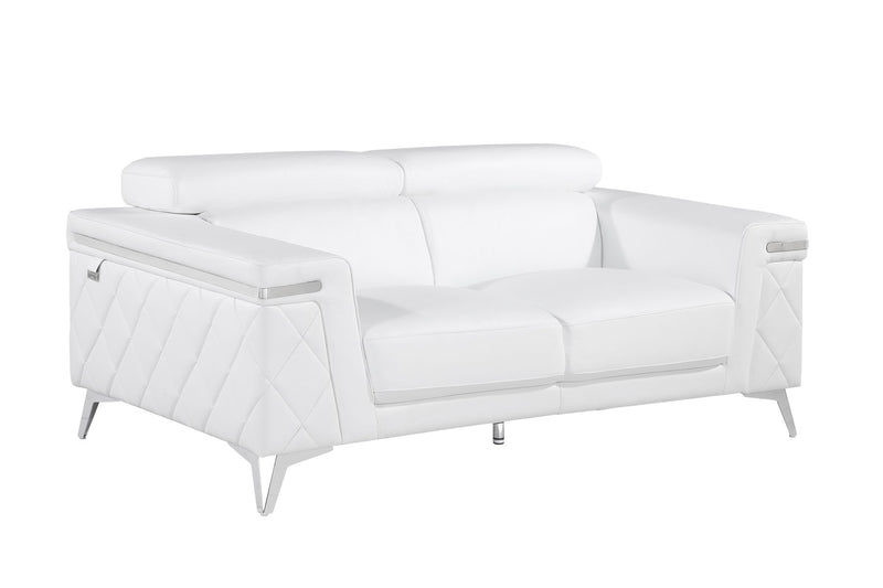 1140 - Top Grain Italian Leather Loveseat