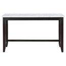 Toby - Marble Counter Dining Table - Rustic Espresso