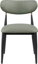 Ronda - Vegan Leather Upholstered Dining Side Chair - Black Legs
