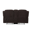 Madden - Motion Loveseat With Console - Brown Chenille