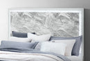 Naomi - 5 Piece King Bedroom Set - Silver