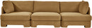 Hammond - Velvet Performance Fabric Upholstered 3 Piece Sofa