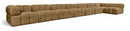 Orin - Velvet Performance Fabric Upholstered 8 Piece L-Shaped Sectional