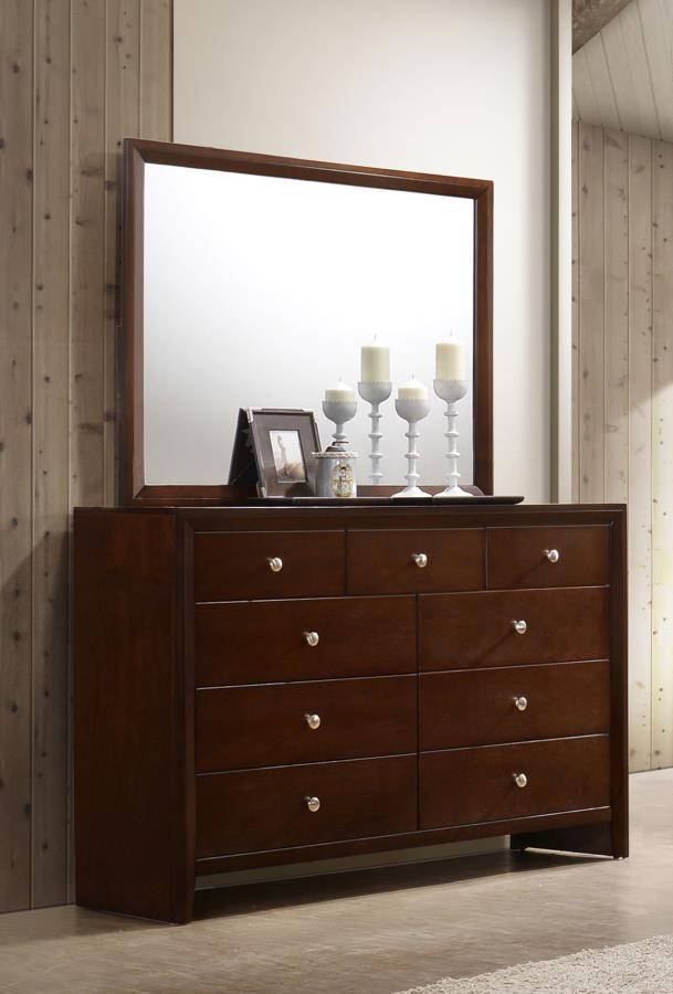 Serenity - Rectangular 9-drawer Dresser With Mirror