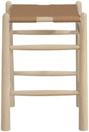 Santos - Backless Counter Stool With Stained Natural Base