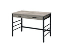 Disho - Writing Desk With USB - Light Weathered Oak & Black