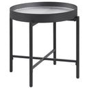 Ozella - Round Table With Hidden Storage Sandy