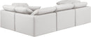 Indulge - Faux Leather 4 Piece Modular Corner Sectional