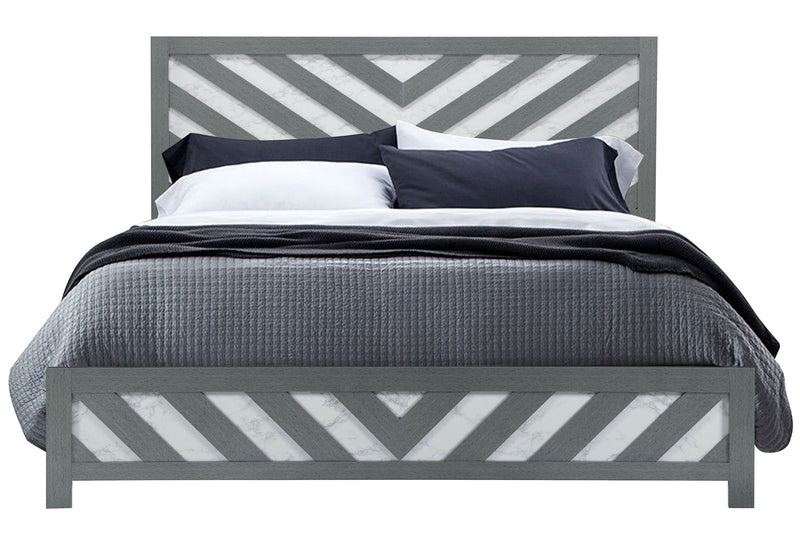 Micah - Queen Bed - Gray