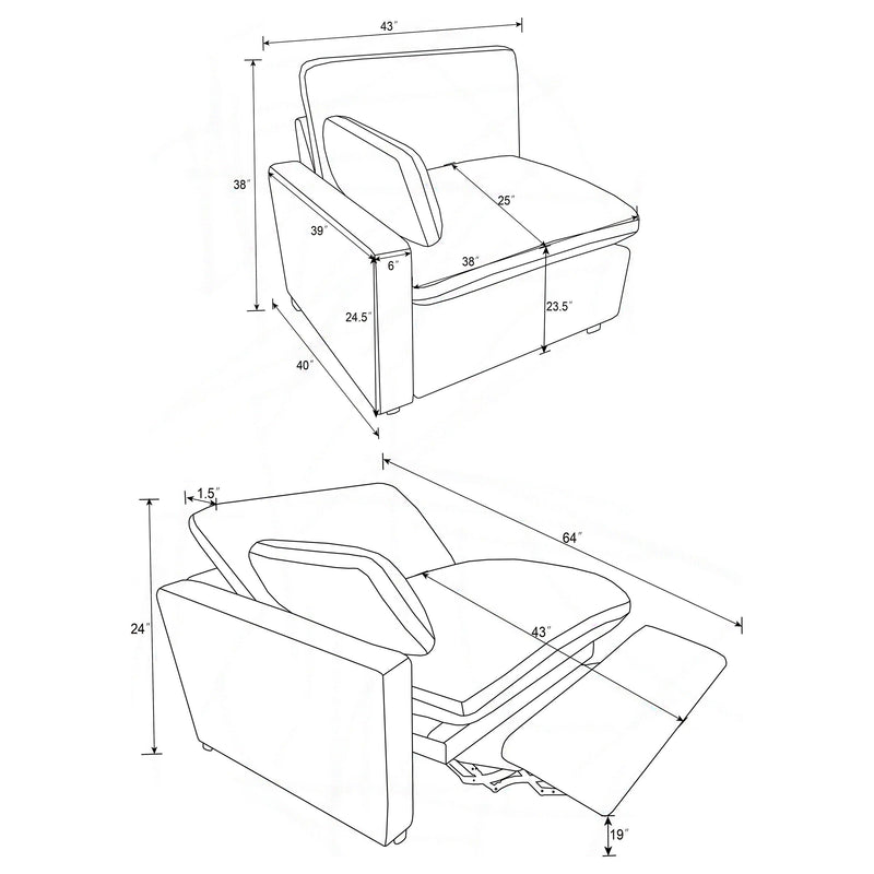 Collins - Modular Power Sofa