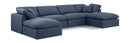 Indulge - Linen 6 Piece Modular Double Chaise Sectional