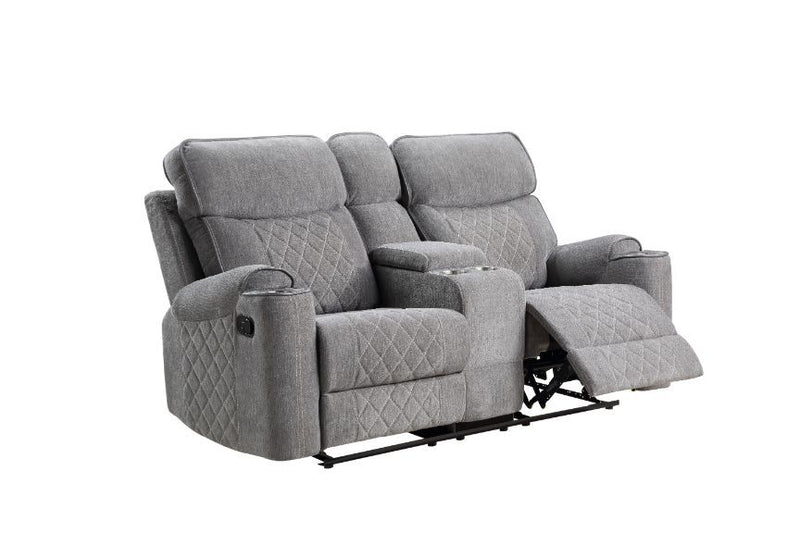 Aulada - Motion Loveseat w/Console and USB Port