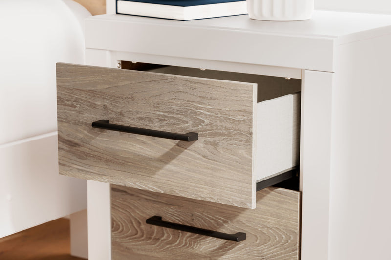 Charbitt - Two-tone - Two Drawer Night Stand