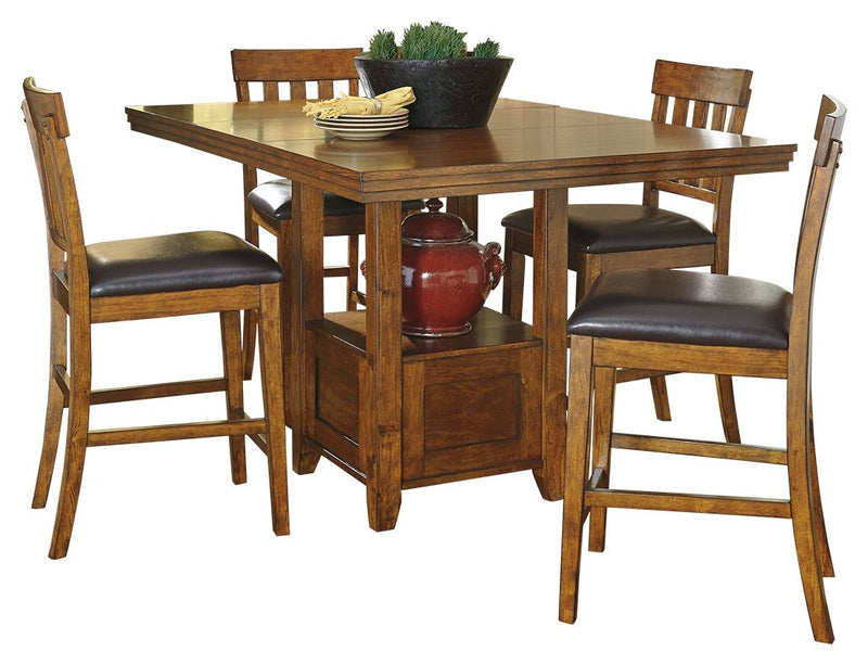 Ralene - Medium Brown - Rectangular Dining Room Counter Extension Table