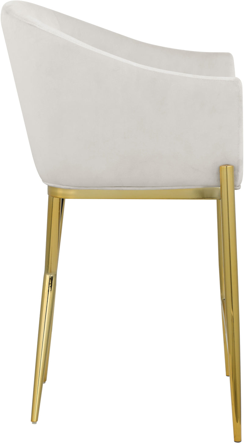 Xavier - Counter Stool with Gold Legs