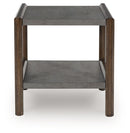 Kallenny - Rectangular End Table - Brown / Gray