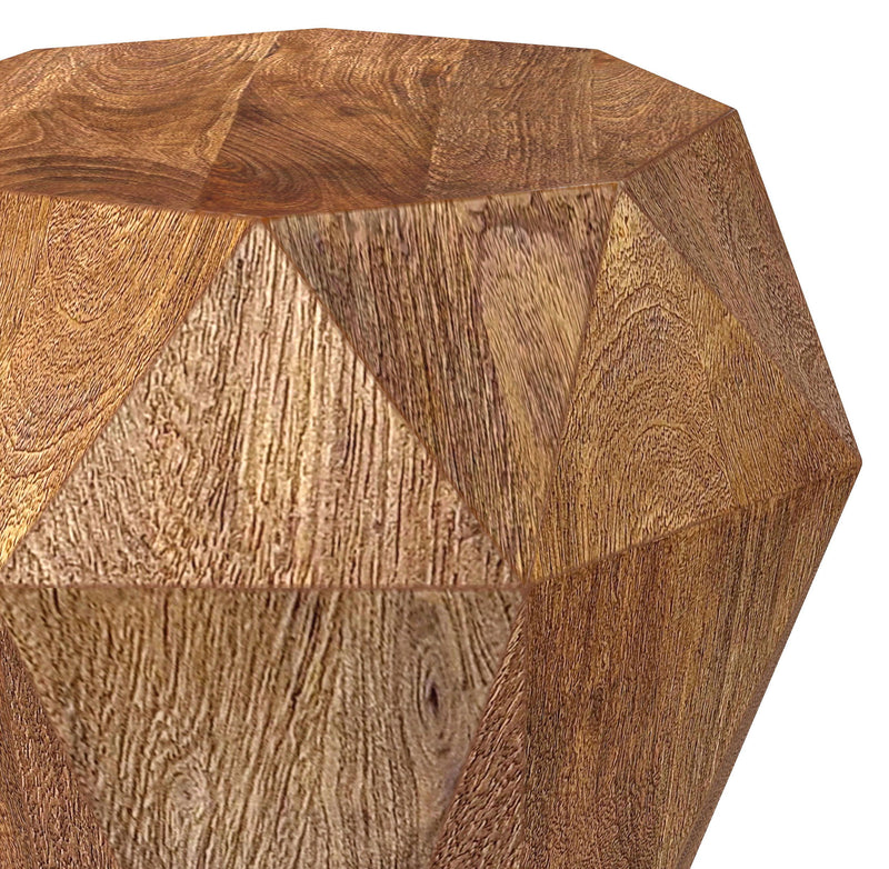 Jacinto - Octagonal Solid Mango Wood Side Table