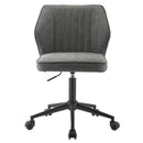 Pakuna - Office Chair - Vintage Gray Synthetic Leather & Black