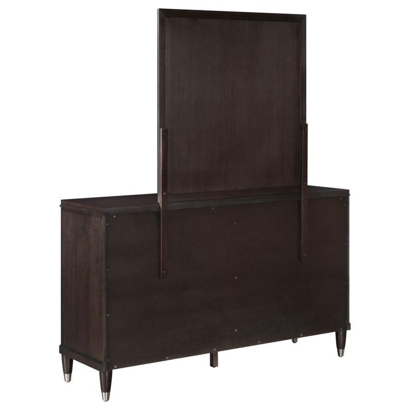 Emberlyn - 6-Drawer Bedroom Dresser With Mirror - Brown