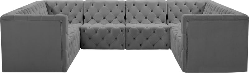 Tuft - Modular Sectional 8 Piece - Gray - Fabric