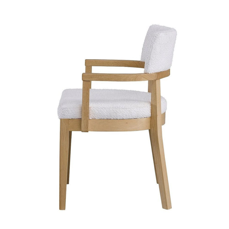 Kasem - Arm Chair (Set of 2) - Gorge Fabric & Oak