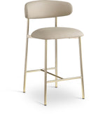 Lupita - Counter Stool With Brushed Gold Frame (Set of 2)