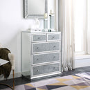 Noralie - Console Cabinet - Faux Diamonds & Mirrored