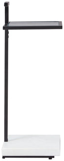 Mannill - Accent Table - Black / White