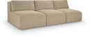 Shaggy - Fabric 3 Seat Modular Armless Sofa