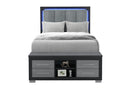 Emma - Full Bed - Black / Gray