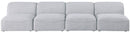 Miramar - 4 Seat Armless Modular Sofa
