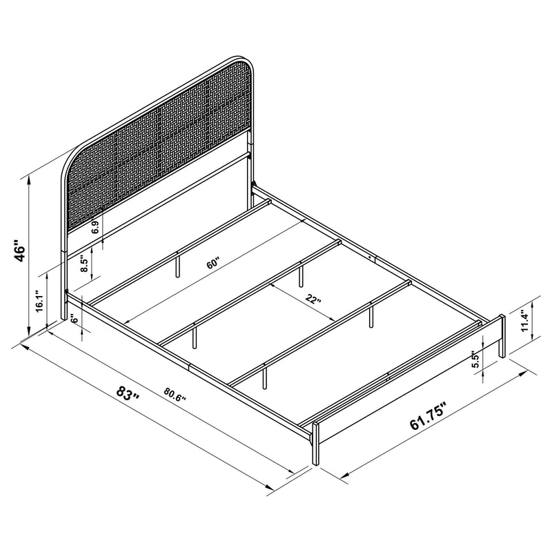 Amherst - Radio Weave Rattan Metal Bed