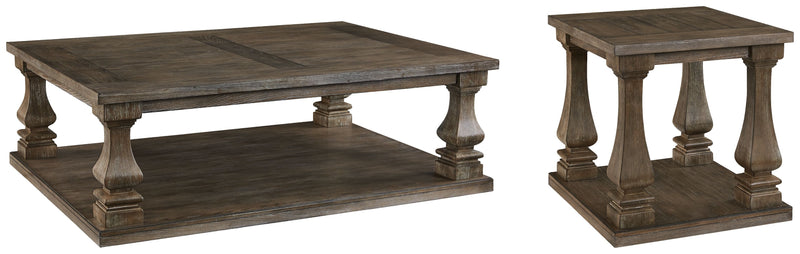 Johnelle - Gray - Rectangular Cocktail Table