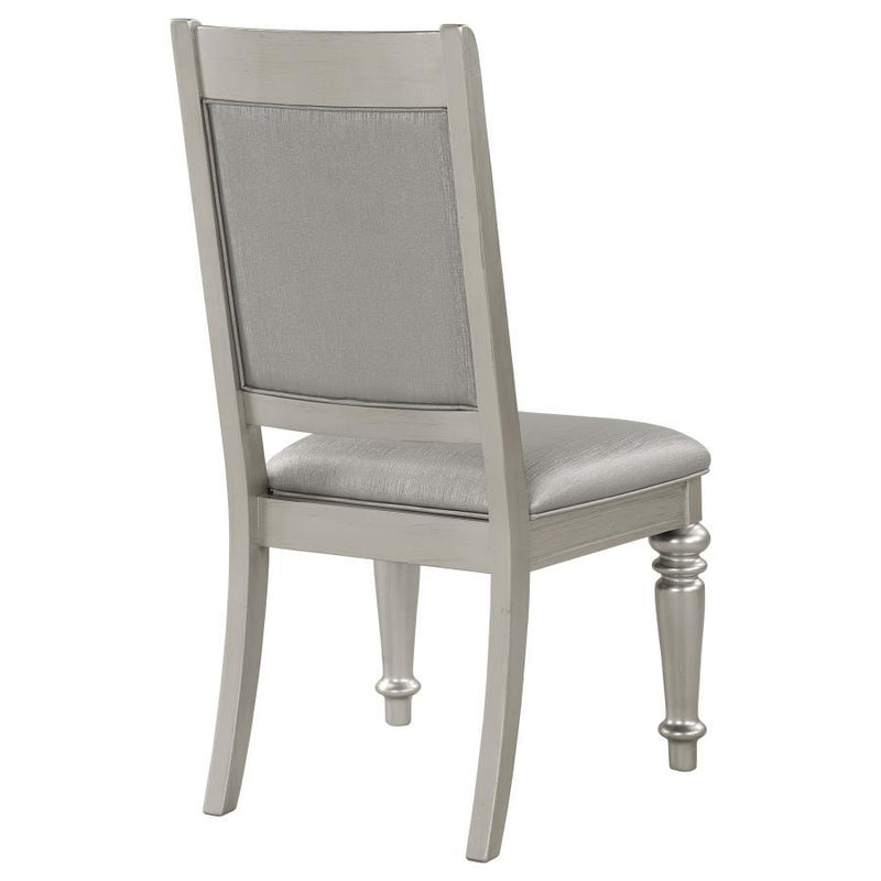 Bling Game - Dining Side Chair (Set of 2) - Metallic Platinum