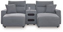 ModMax II - Salt And Pepper - Reclining Sectional