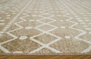 Bunchly - 5' x 7' Rug - Tan / Brown / Cream