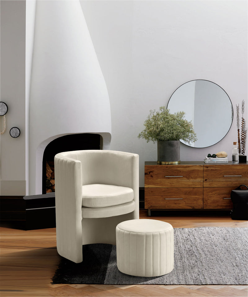 Selena - Accent Chair and Ottoman Set