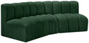 Arc - Boucle Fabric 3 Piece Modular Corner Sofa