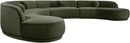 Avra - 189" Velvet Performance Fabric Upholstered Sectional
