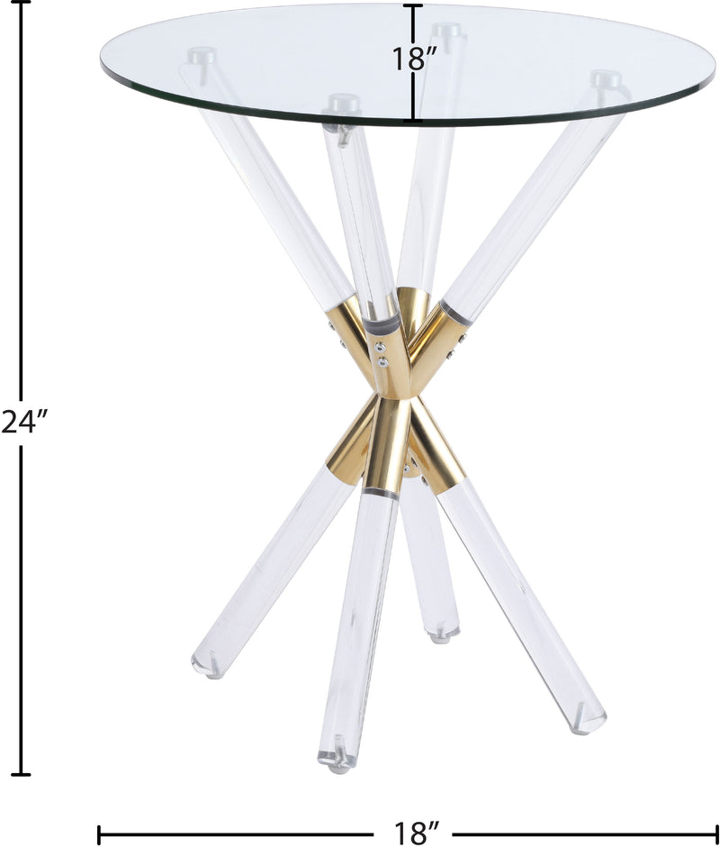 Mercury - End Table - Gold