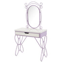 Priya II - Vanity Set - White & Light Purple